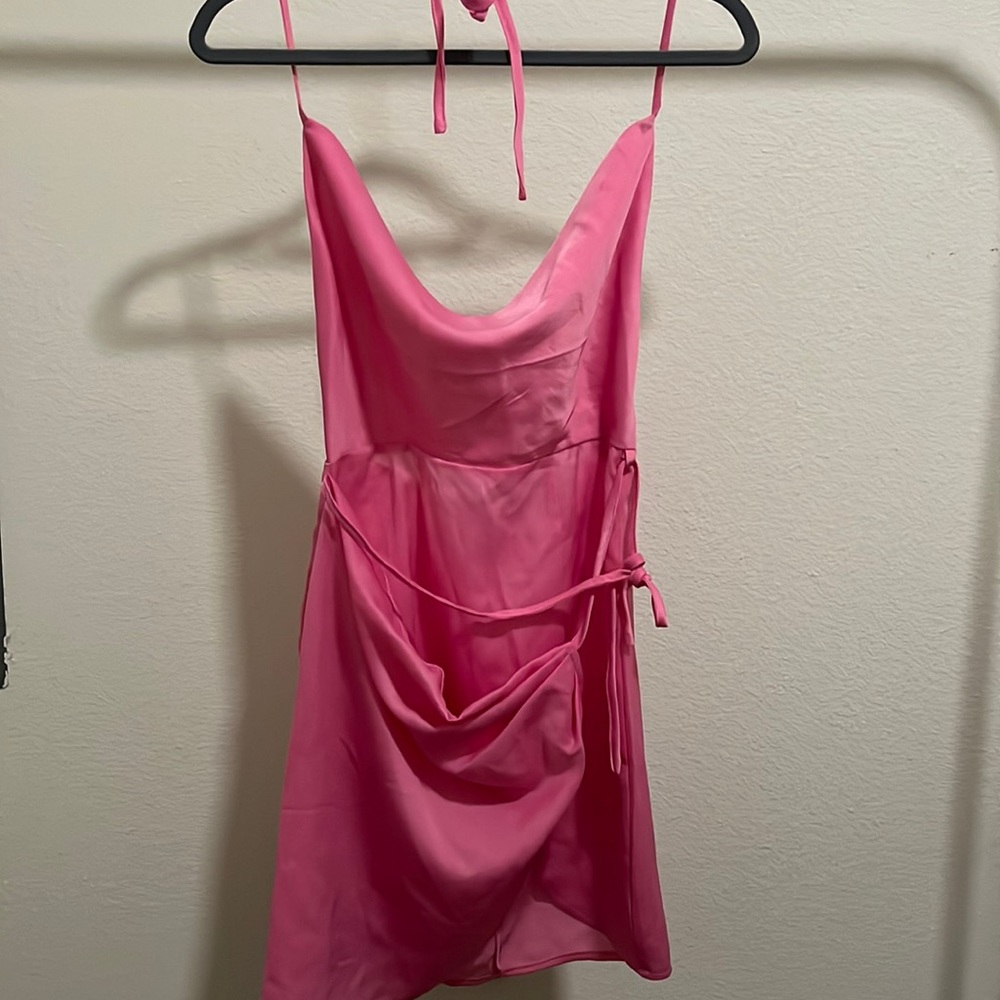 Princess Polly pink mini backless dress